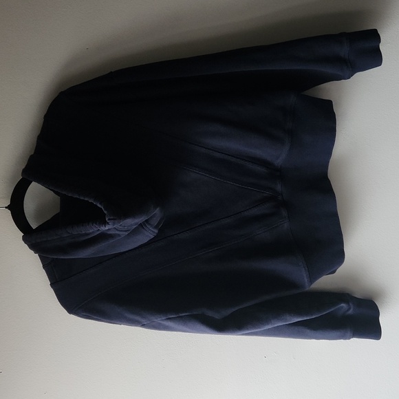 Peloton Dark Blue Rib Insert Pullover Hoodie, size M - Picture 8 of 12